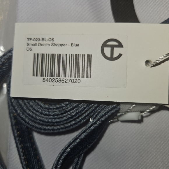 Telfar: Small Denim Shopper - Blue - Picture 4 of 16